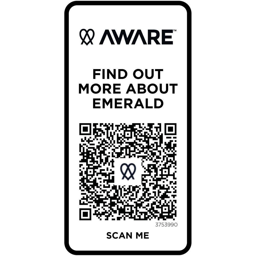Emerald 200 g/m² unisex Aware™ gerecyclede polo met korte mouwen