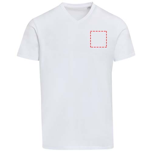 Balfour 200 g/m² unisex OCS organisch T-shirt met korte mouwen en V-hals