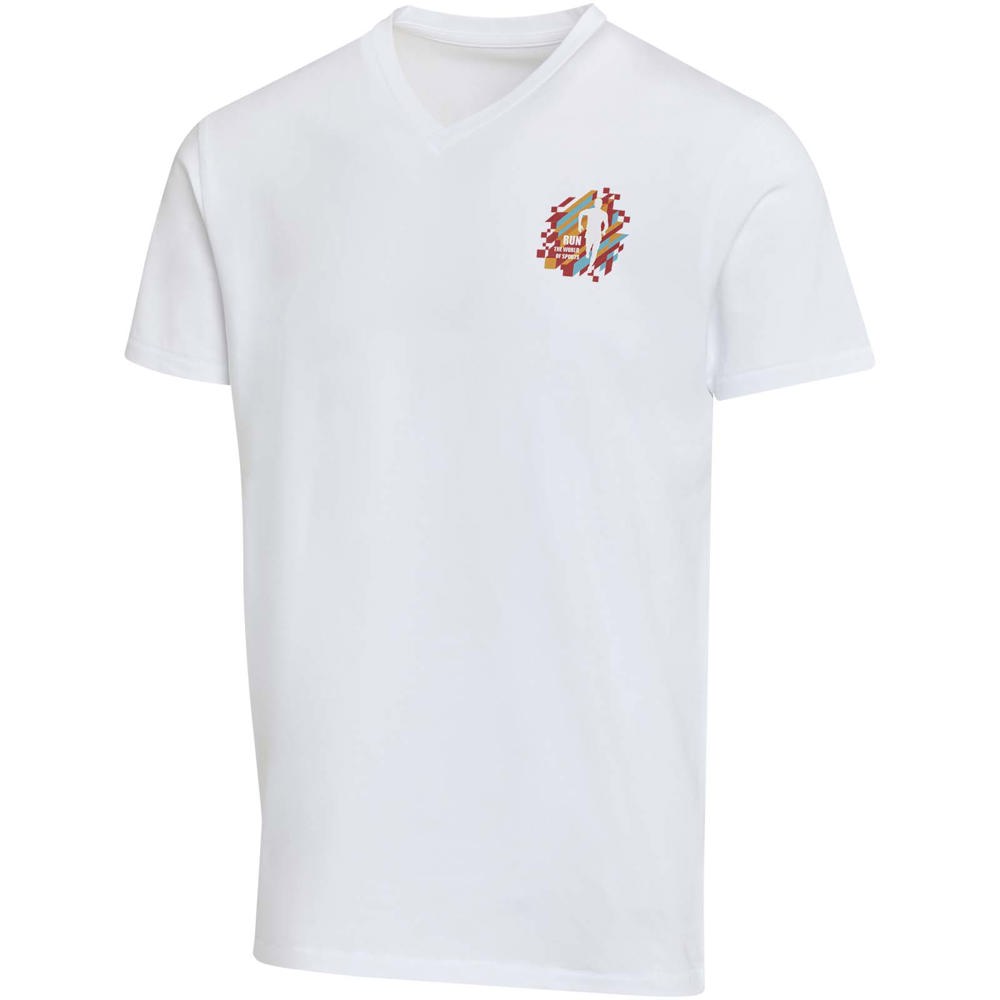 Balfour 200 g/m² unisex OCS organisch T-shirt met korte mouwen en V-hals