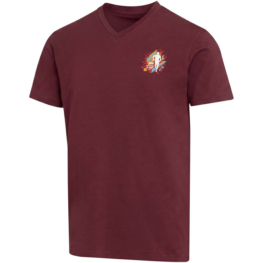 Balfour 200 g/m² unisex OCS organisch T-shirt met korte mouwen en V-hals