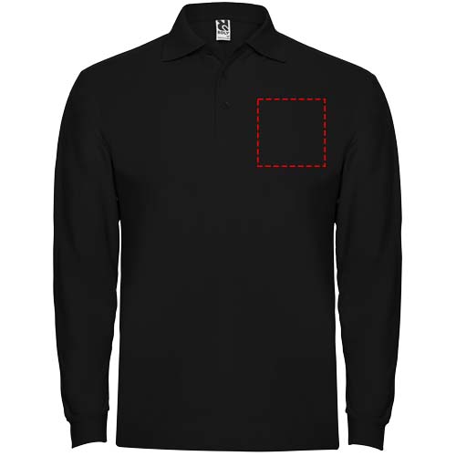Estrella 220 g/m² herenpolo met lange mouwen