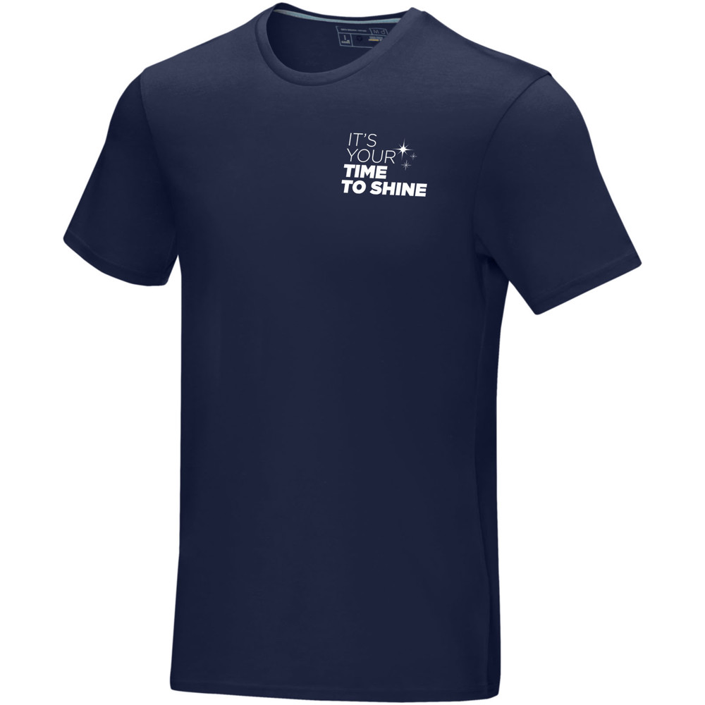 Azurite heren T-shirt met korte mouwen biologisch textiel