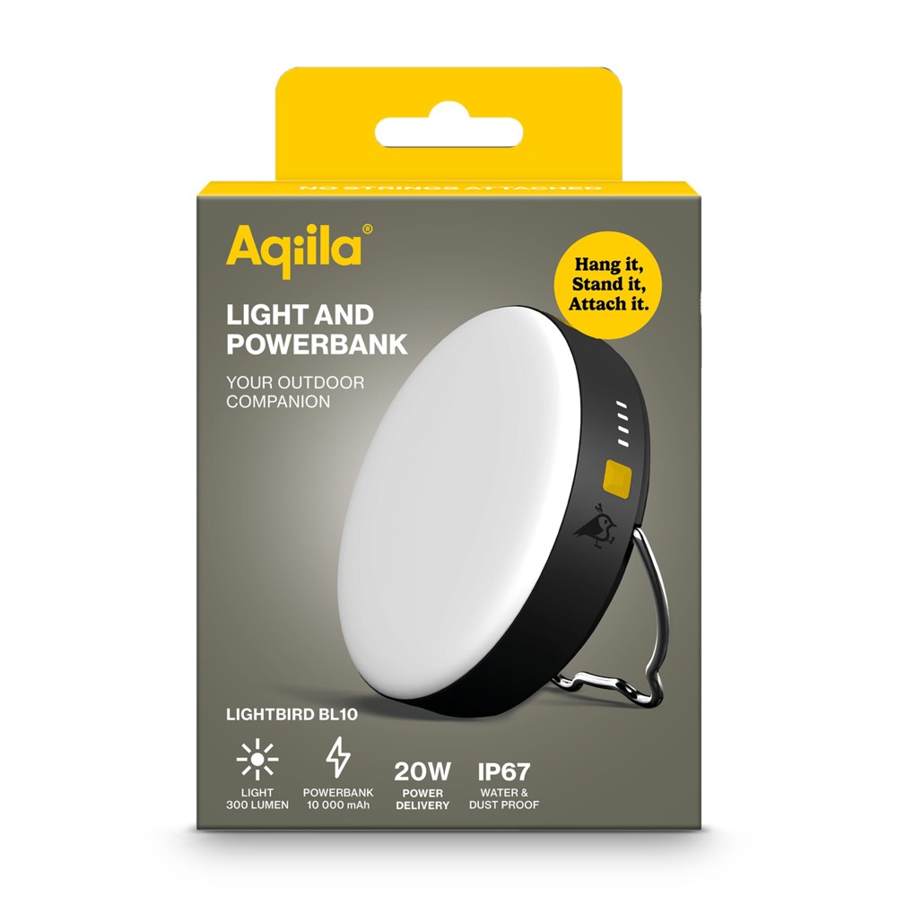 Aqiila Powerbird BL10 Lamp en Powerbank 10.000 mAh 