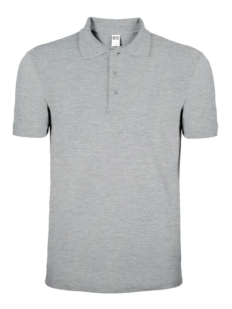 BS Evolution polo, 180 gr/m² - Grijs melee (PMS Cool Grey 7C)