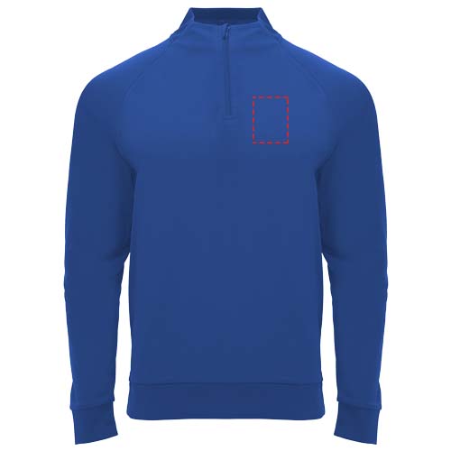 Epiro 200 g/m² unisex sweatshirt met lange mouwen en kwartrits