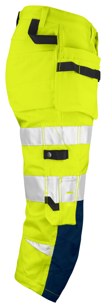 Jobman - 2217 Hi-Vis Long Shorts Geel/Navy C44