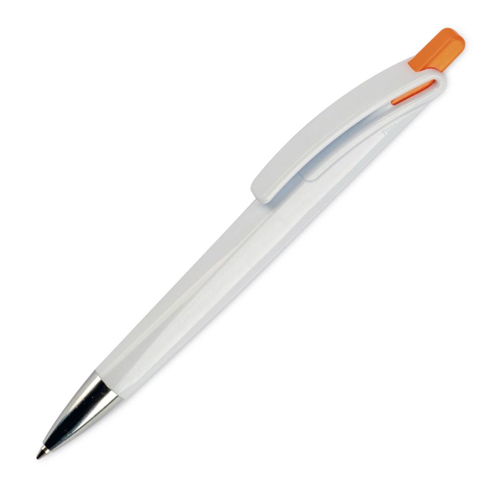 Balpen Riva hardcolour - Wit / Oranje