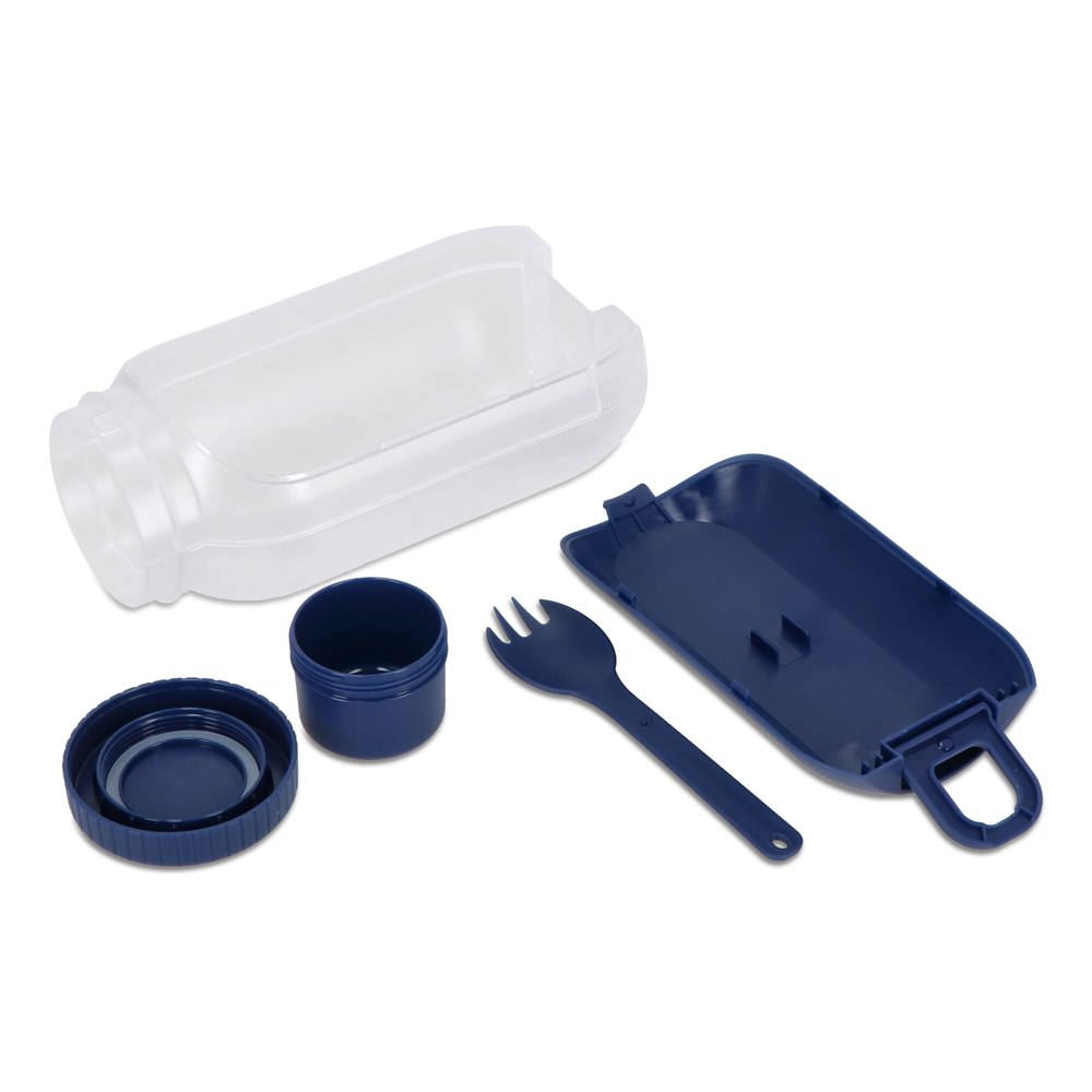 Alles-in-één Lunchkom met Sausvakje en Lepel-Vork
