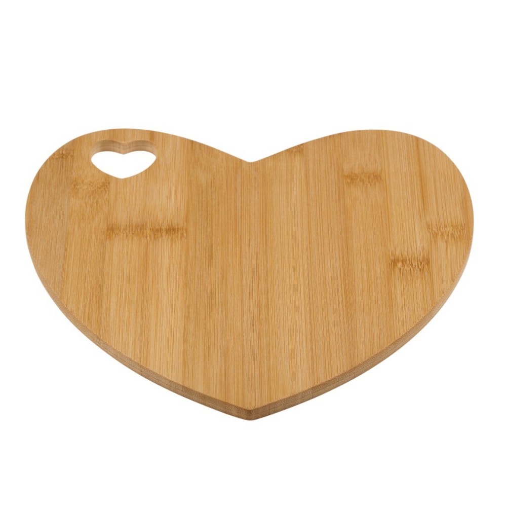 ALPINA Heart Shaped Cutting Board 27x26cm- Bruin