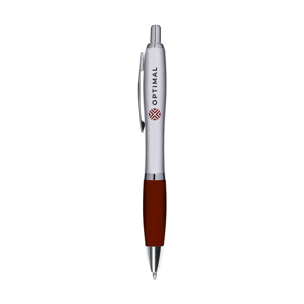 Athos Silver pennen - bordeaux (± PMS 7622)