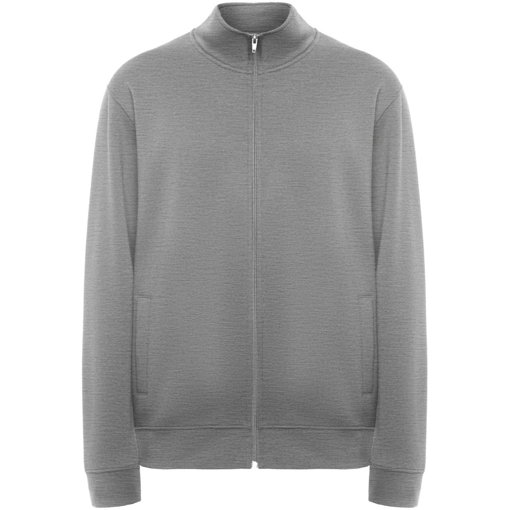 Ulan 280 g/m² unisex sweater met volledige rits - Gemêleerd grijs