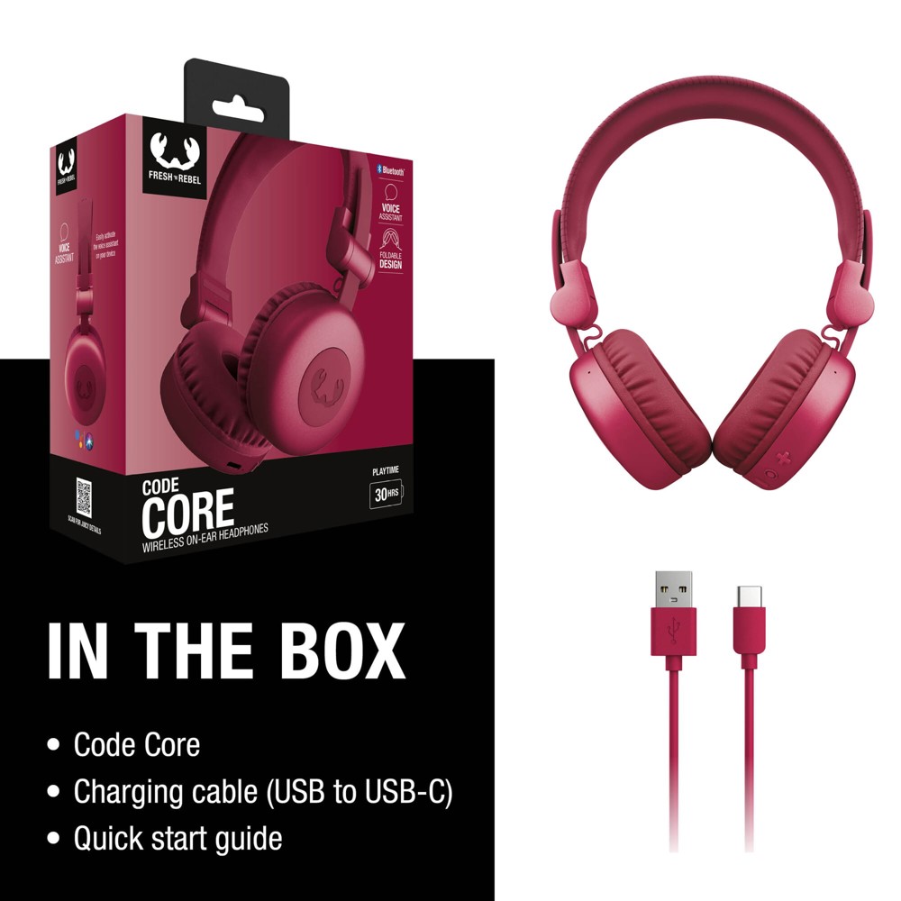 3HP1000 I Fresh 'n Rebel Code Core Draadloze on-ear koptelefoon 