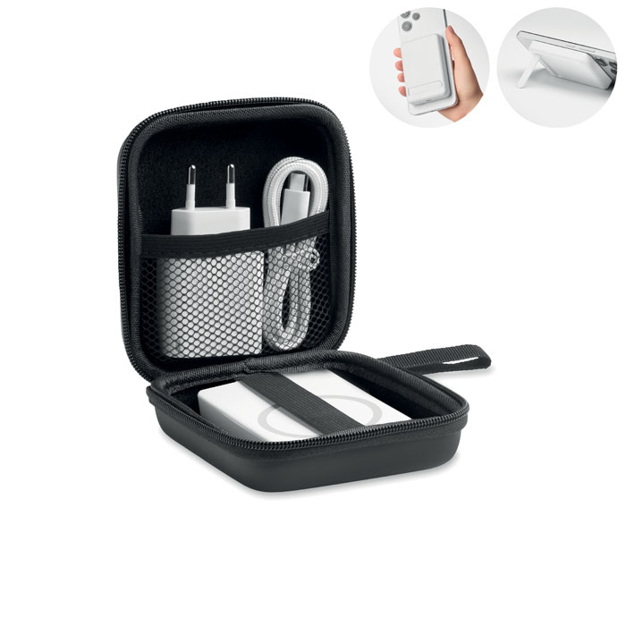 ATLAS - Powerbank reisset 5000mAh - Wit