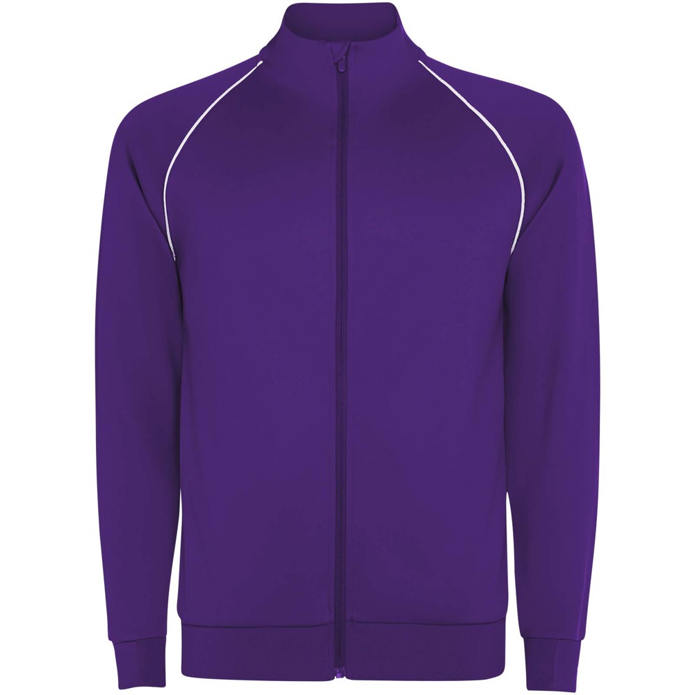 Valier herensweatshirt met doorlopende rits - Mauve
