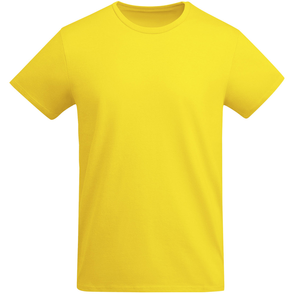 Breda 175 g/m² biologisch katoenen herenshirt met korte mouwen - Geel