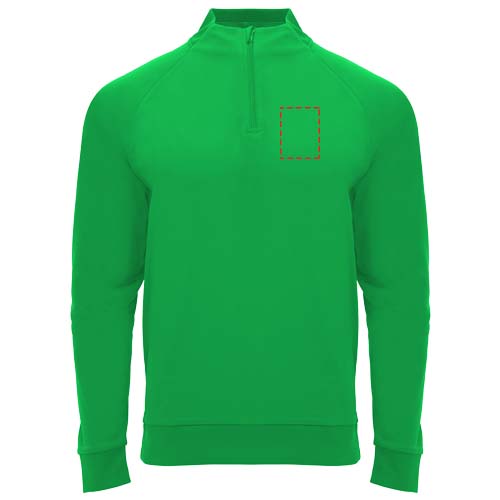 Epiro 200 g/m² unisex sweatshirt met lange mouwen en kwartrits