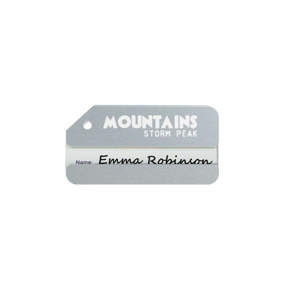 Luggage Tag Aluminium- Zilver