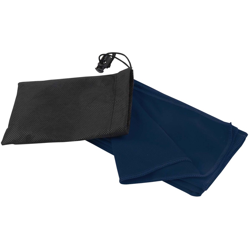 Lucas RPET sporthanddoek 30 x 80 cm - Marineblauw
