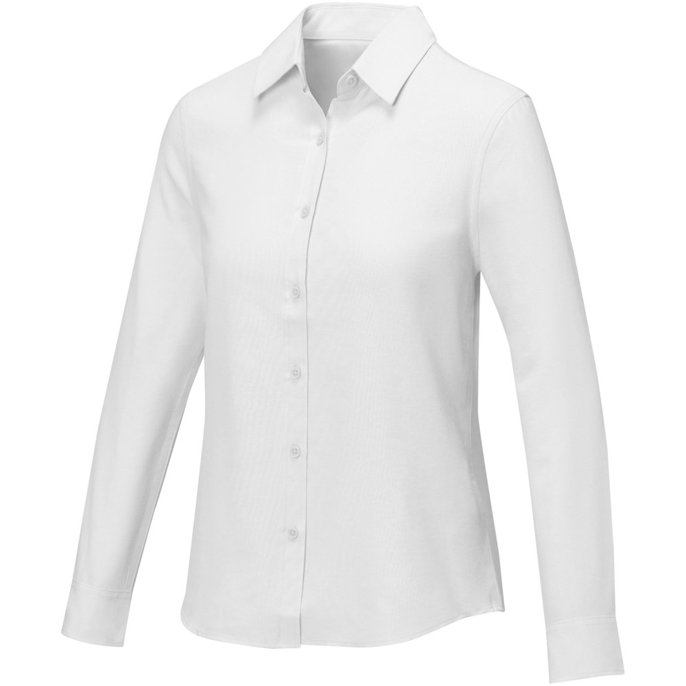 Pollux 130 g/m² damesoverhemd met lange mouwen - Wit