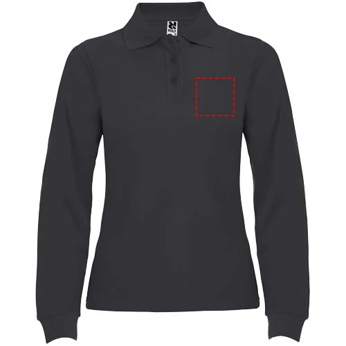 Estrella 220 g/m² damespolo met lange mouwen