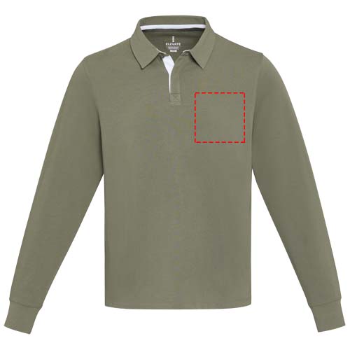 Clyde unisex organic rugbypolo sweatshirt 