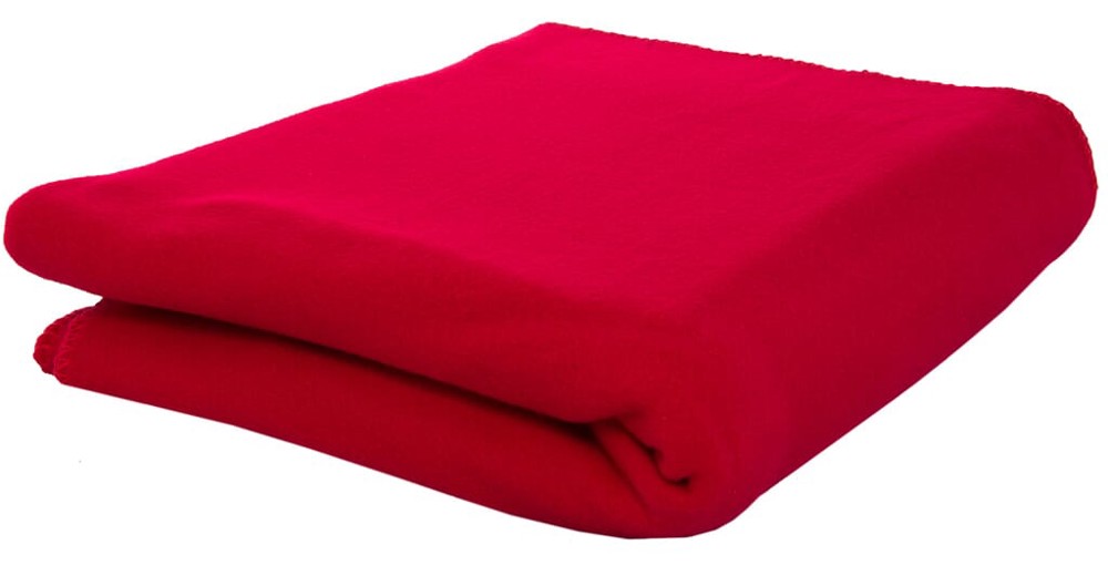Nilton's Fleeceplaid 150x120 cm, 250 gr/m² - Rood (PMS 199c) / Rood