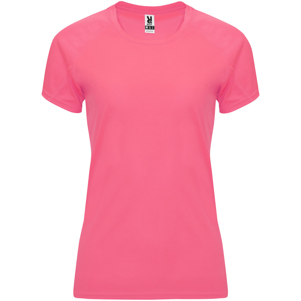 Bahrain 135 g/m² sportshirt met korte mouwen voor dames - Fluor lady pink