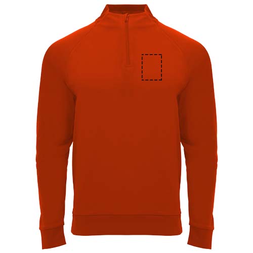 Epiro 200 g/m² unisex sweatshirt met lange mouwen en kwartrits