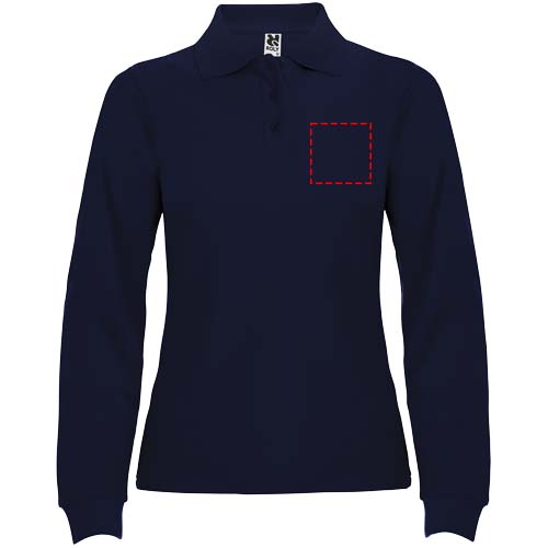 Estrella 220 g/m² damespolo met lange mouwen