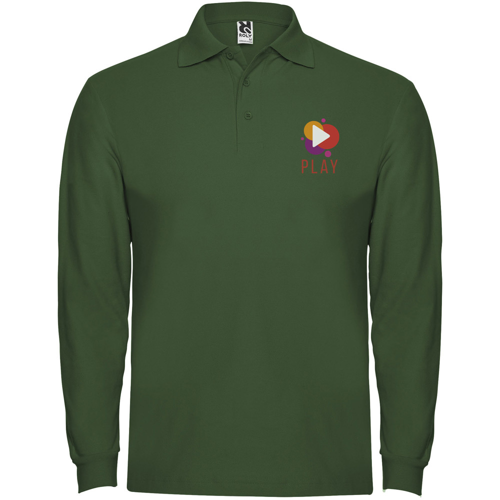 Estrella 220 g/m² herenpolo met lange mouwen