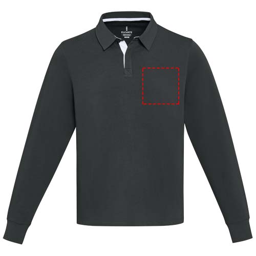 Clyde unisex organic rugbypolo sweatshirt 