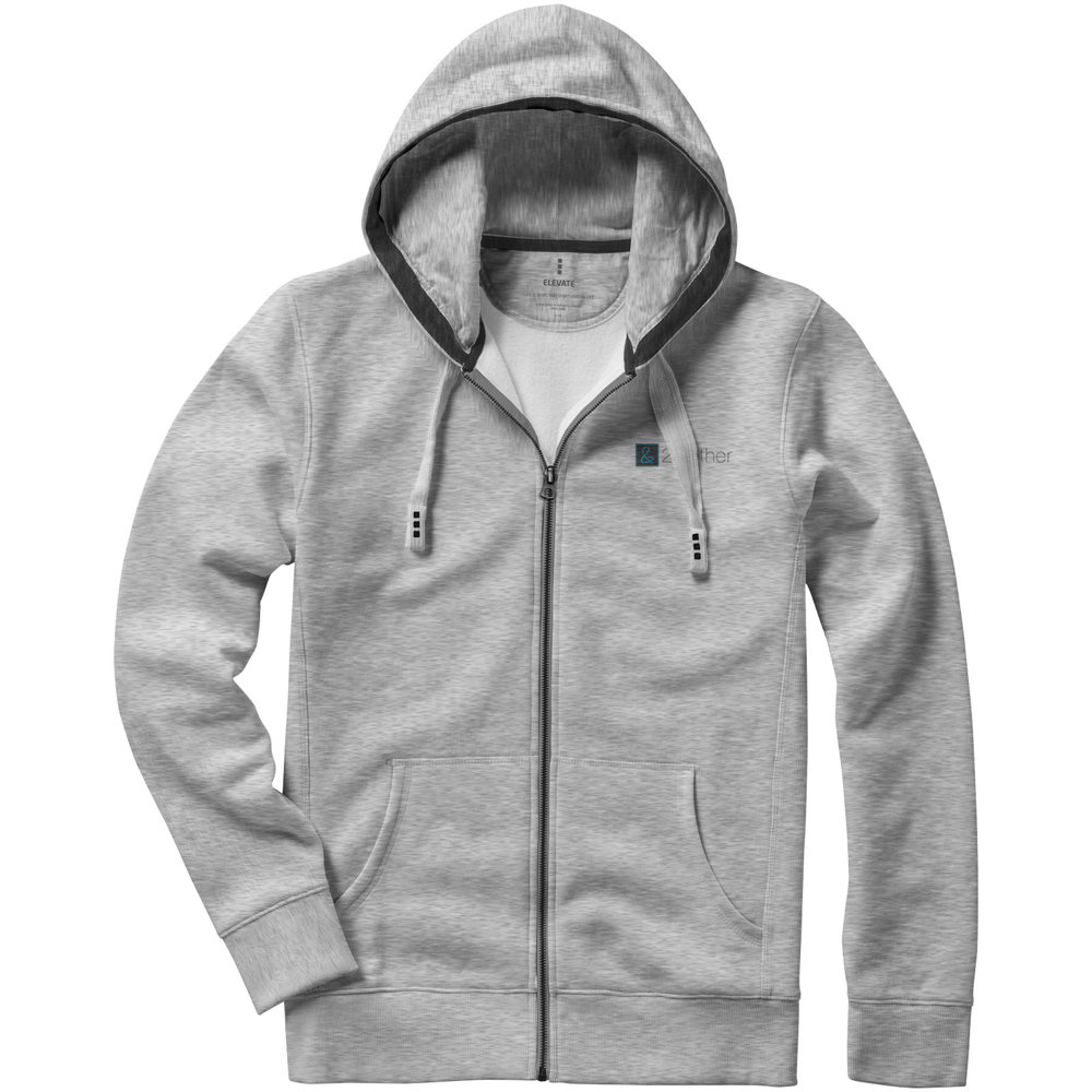 Arora 300 g/m² unisex hoodie met ritssluiting