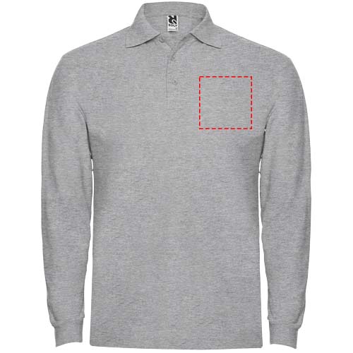 Estrella 220 g/m² herenpolo met lange mouwen