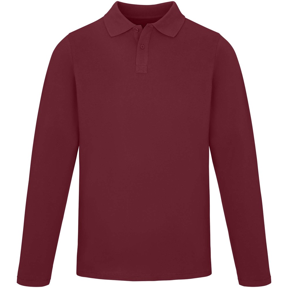 Calgary 180 g/m² herenpolo met lange mouwen