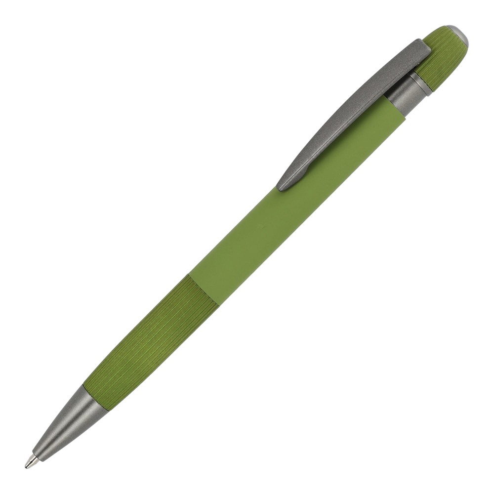 Aluminium balpen Toulouse Softtouch - Olijfgroen