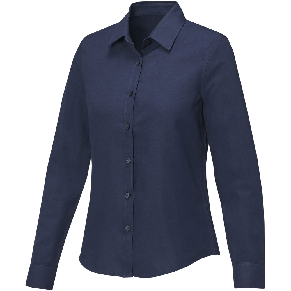 Pollux 130 g/m² damesoverhemd met lange mouwen - Marineblauw