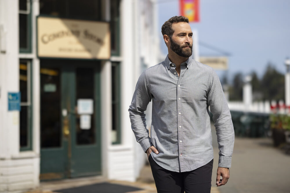 Cutter & Buck - Belfair Oxford Shirt Heren Wit 4XL