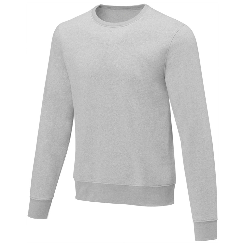 Charon 240 g/m² heren sweater met crewneck - Gemêleerd grijs