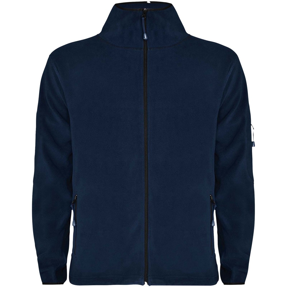Luciane fleece herenjack met volledige rits - Marineblauw