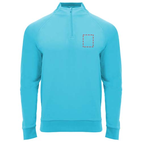 Epiro 200 g/m² sweatshirt met lange mouwen en kwartrits voor kinderen