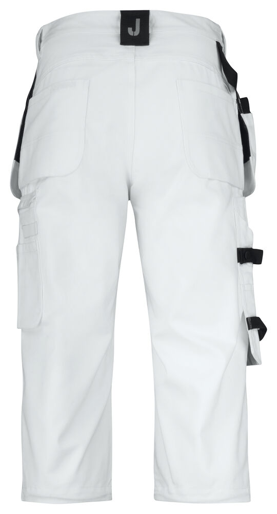 Jobman - 2133 Painters' Long Shorts Wit/Zwart C44