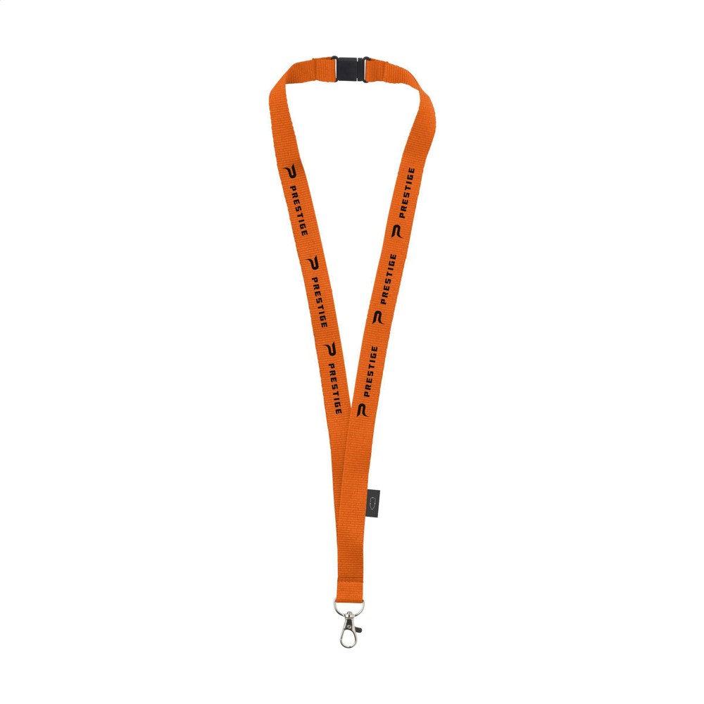 Lanyard Safety GRS RPET 2 cm keycord - oranje (± PMS 1505C)