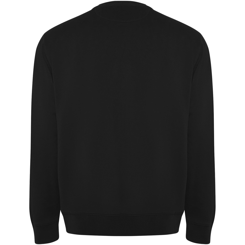 Batian 300 g/m² biologisch katoenen uniseks sweater met ronde hals - Zwart