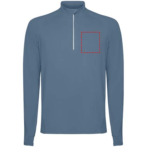 Estambul 200 g/m² herensweater met lange mouwen en halve rits