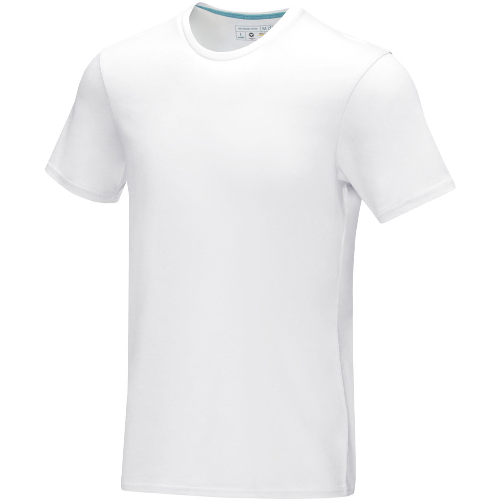 Azurite heren T-shirt met korte mouwen biologisch textiel - Wit