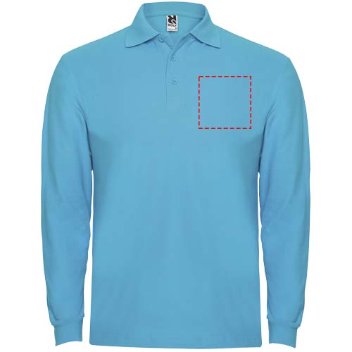 Estrella 220 g/m² herenpolo met lange mouwen