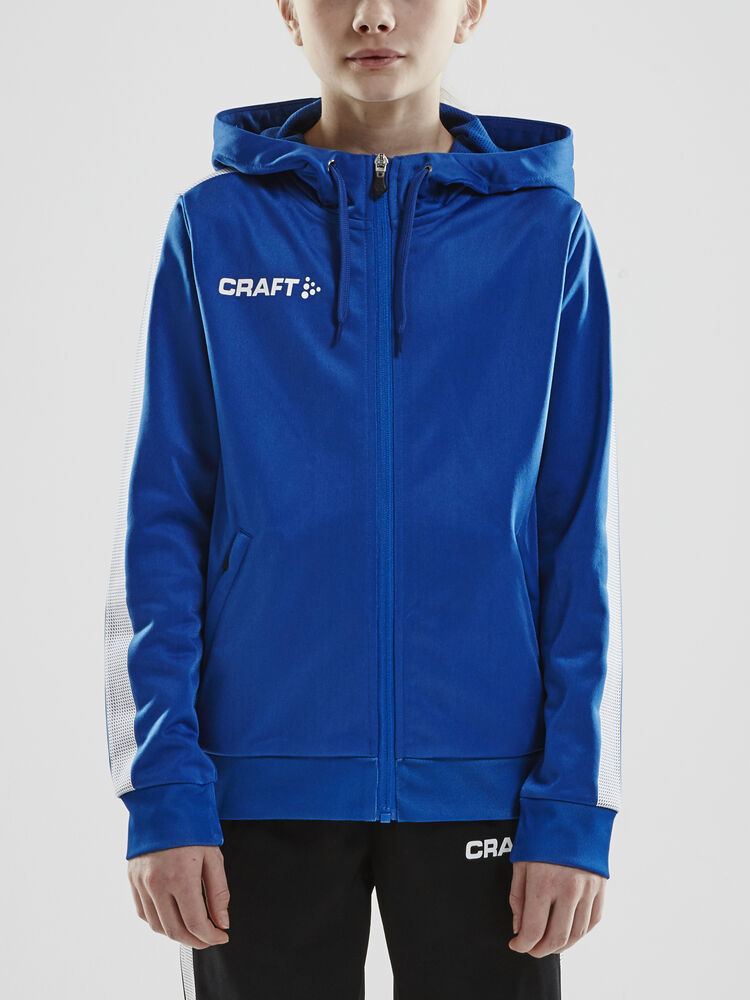 Craft - Pro Control Hood Jacket Jr Club Cobolt/White 122/128