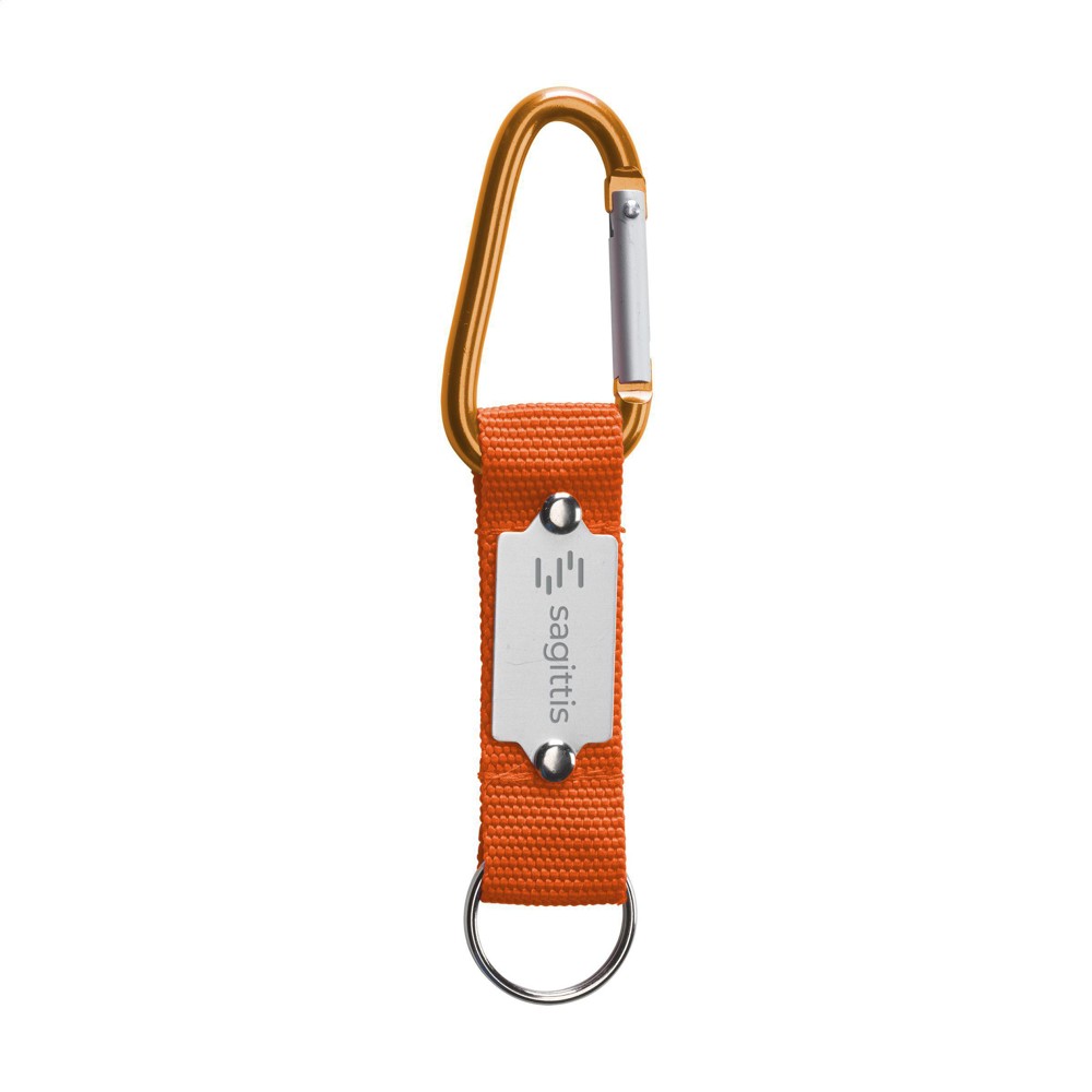KeyTex karabijnhaak - oranje (± PMS 1655)