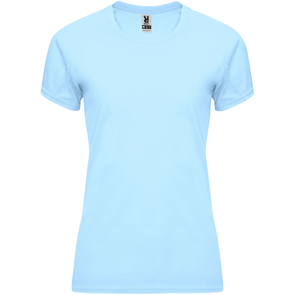 Bahrain 135 g/m² sportshirt met korte mouwen voor dames - Hemelsblauw