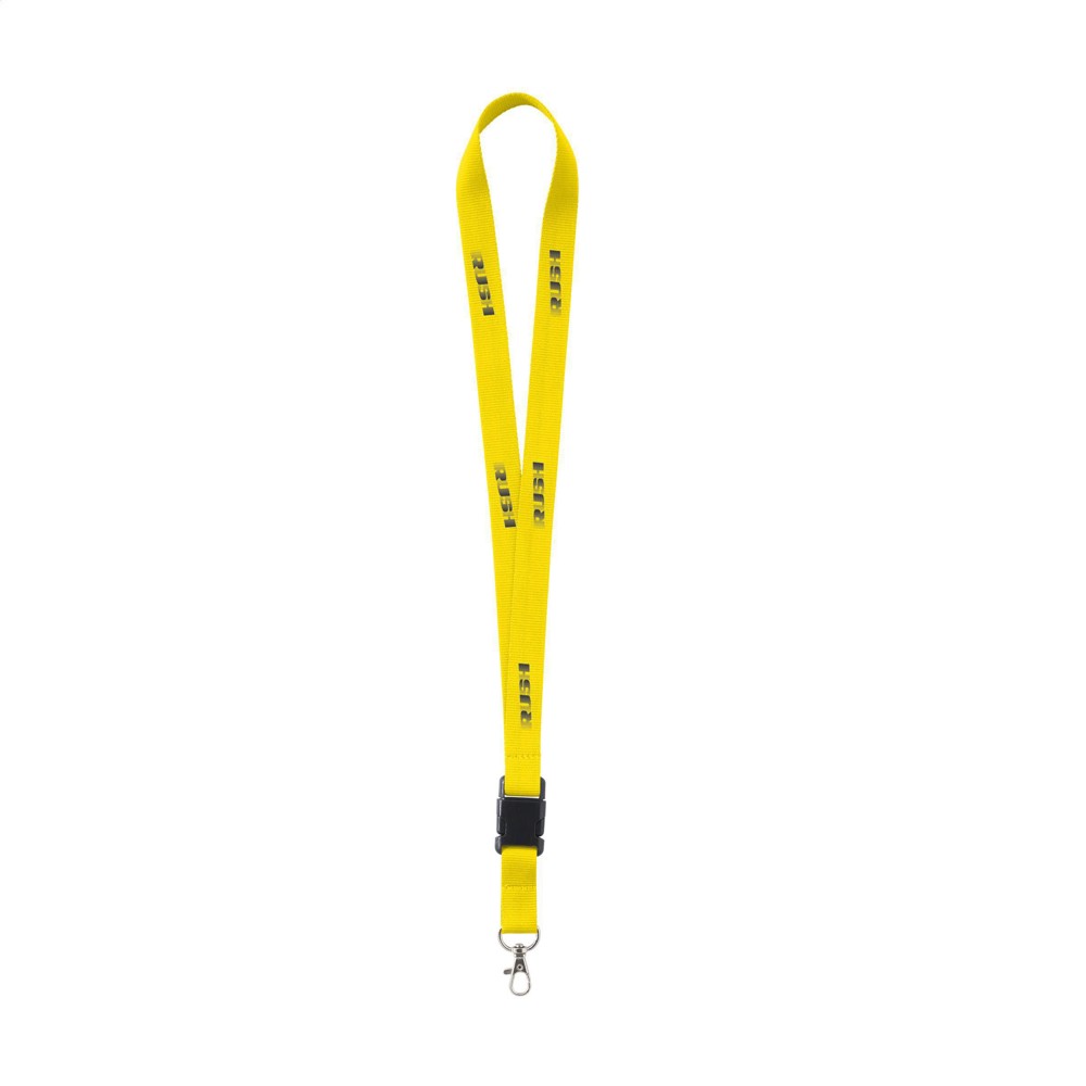 KeyCord 2 cm lanyard - geel (± PMS Yellow)